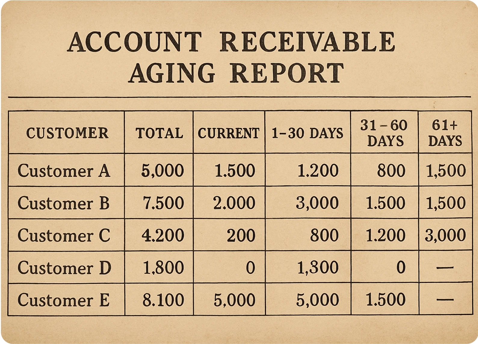 What Is Account Receivable Aging Report